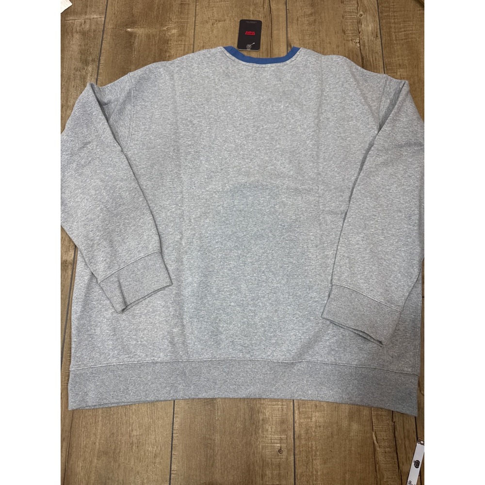 Levi's‎ Relaxed Fit Crewneck Sweatshirt Gray Blue Logo XXL Men's new - Picture 6 of 6